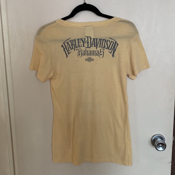 Harley-Davidson Bahamas vintage distressed cut up graphic t shirt tee top L - Picture 8 of 10